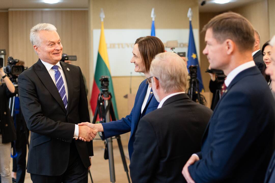 G. Nausėda susitiko su Seimo valdybos nariais