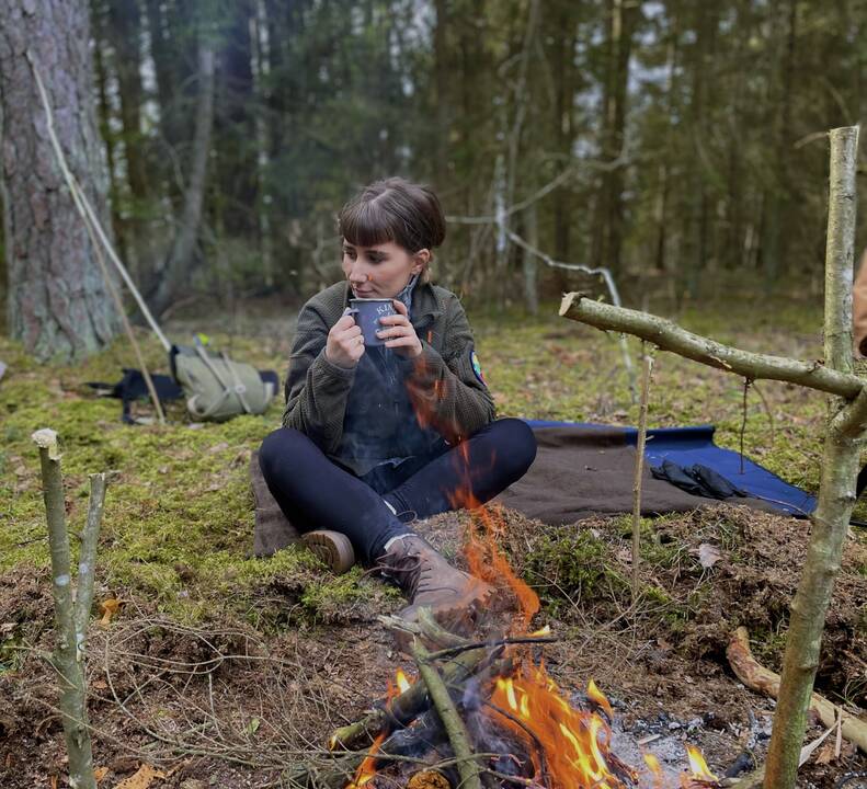Hobis: „Buvimas gamtoje man leidžia išsaugoti vidinį vaiką ir gebėjimą džiaugtis kasdienybės smulkmenomis“, – sako moteris.