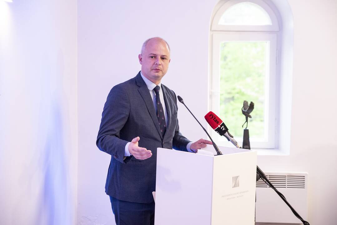 Giedrius Bučas (kairėje) ir Valdas Adamkus