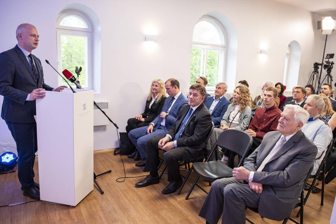 Giedrius Bučas (kairėje) ir Valdas Adamkus