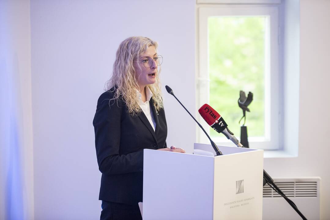 Giedrius Bučas (kairėje) ir Valdas Adamkus