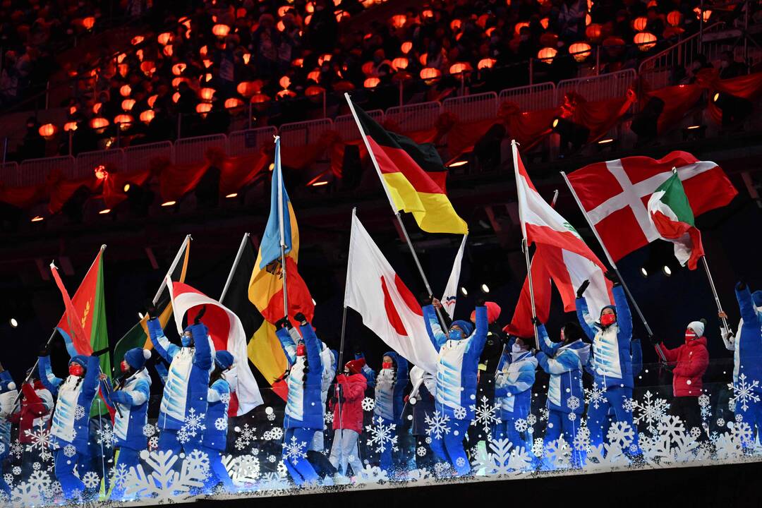 Pekine – žiemos olimpinių žaidynių uždarymo ceremonija