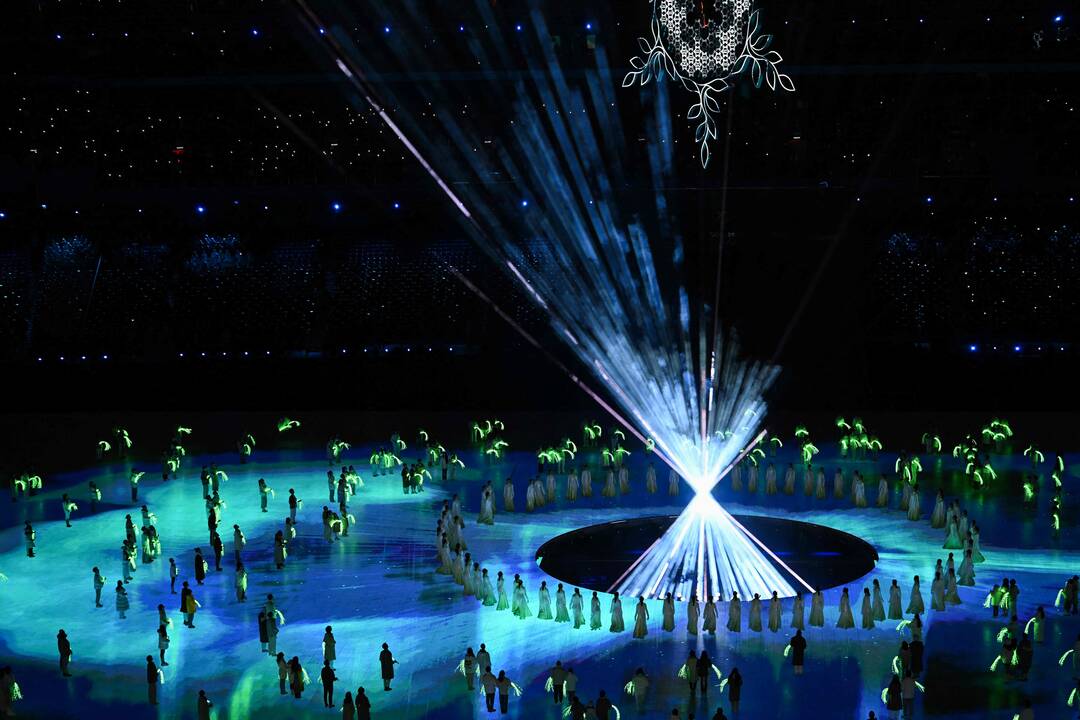 Pekine – žiemos olimpinių žaidynių uždarymo ceremonija