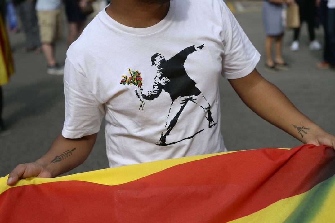 Banksy prarado prekių ženklo teises į vieną iš savo garsiausių kūrinių