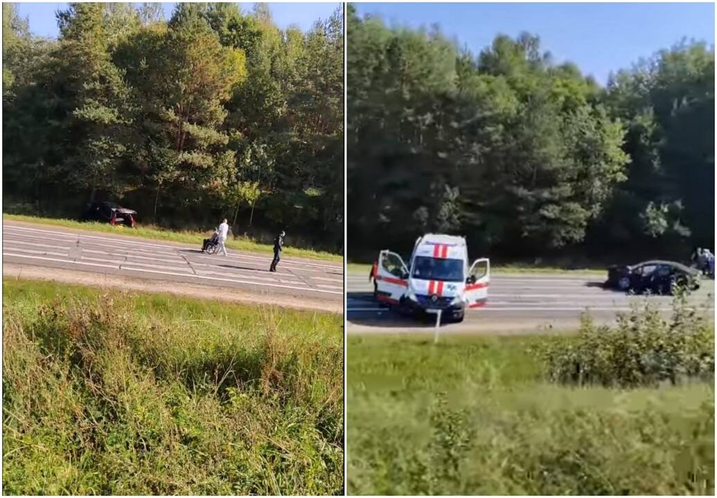 Per avariją kelyje Vilnius–Utena nukentėjo trys žmonės (atnaujinta)