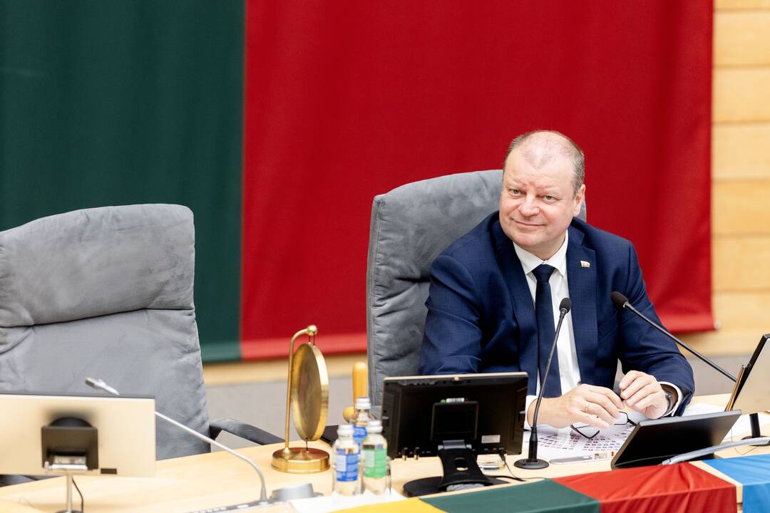 Vyriausybės programos tvirtinimas Seime