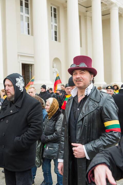 Keli šimtai žmonių žygiavo tautininkų eitynėse Vilniuje