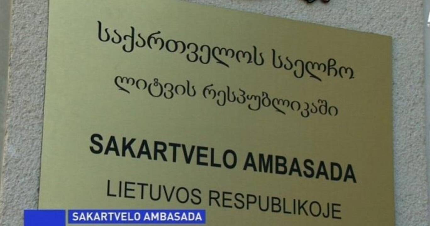Gruzijos atstovybė Lietuvoje pakeitė iškabą: tapo Sakartvelo ambasada
