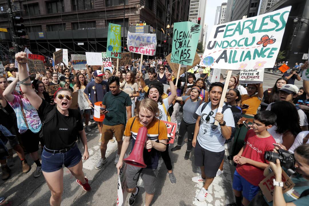 Moksleivių protestai prieš klimato pokyčius