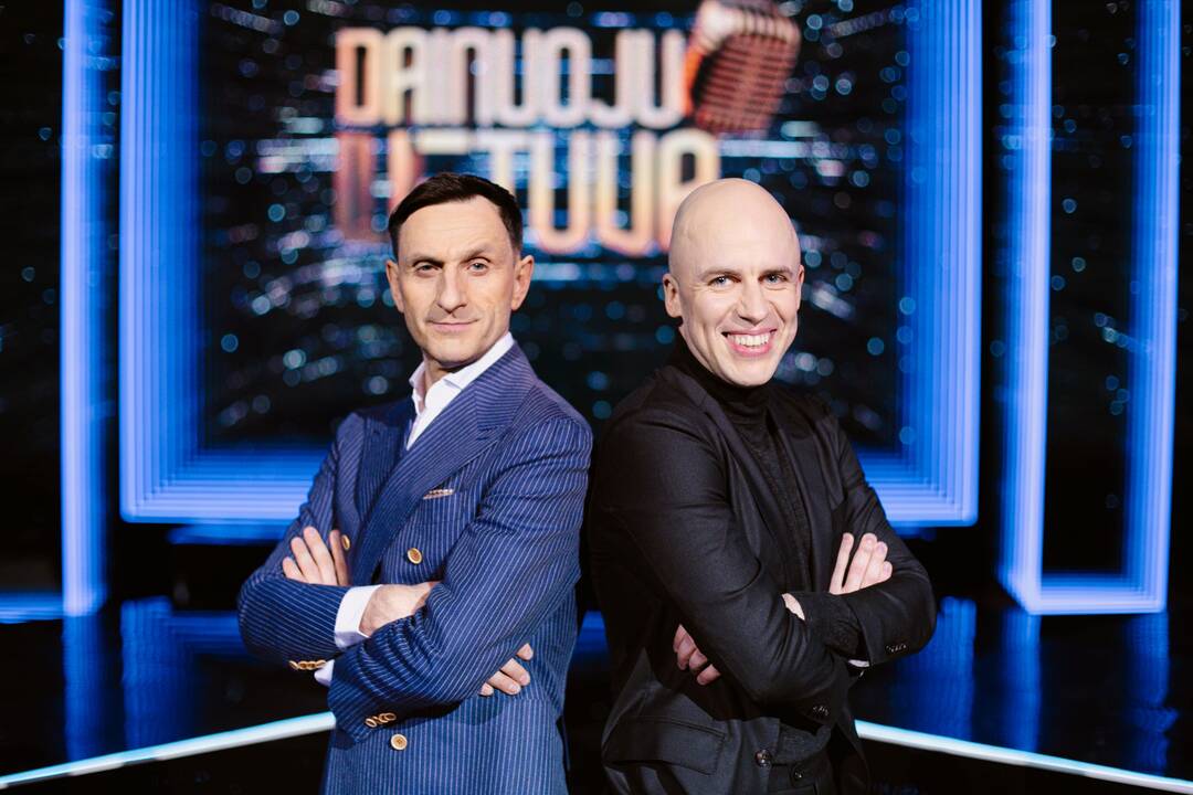 Dainius Kazlauskas (kairėje) ir Vidas Bareikis