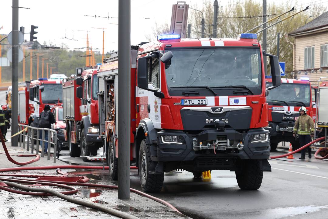 Kaune, Jurbarko gatvėje, kilo gaisras