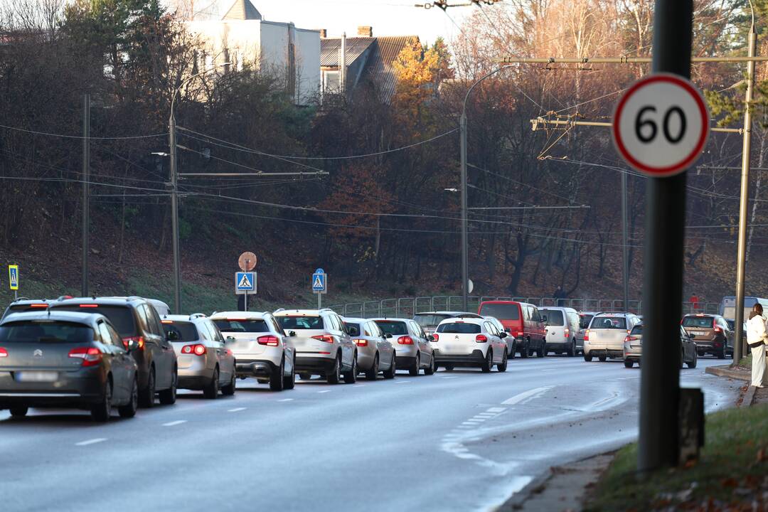 Kaune – automobilių avarijos ir spūstys