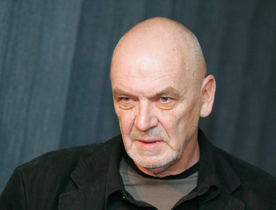 Oskaras Koršunovas (kairėje), Eimuntas Nekrošius, Andrius Mamontovas