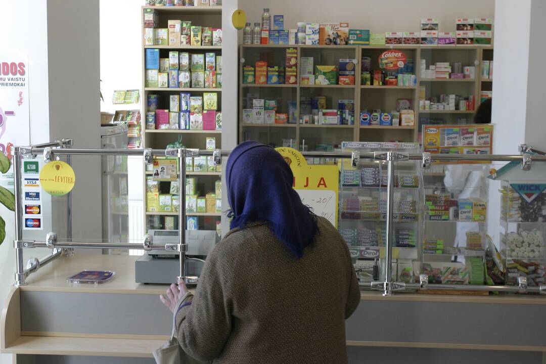 Per šventes į vaistines plūdo persišaldę lietuviai