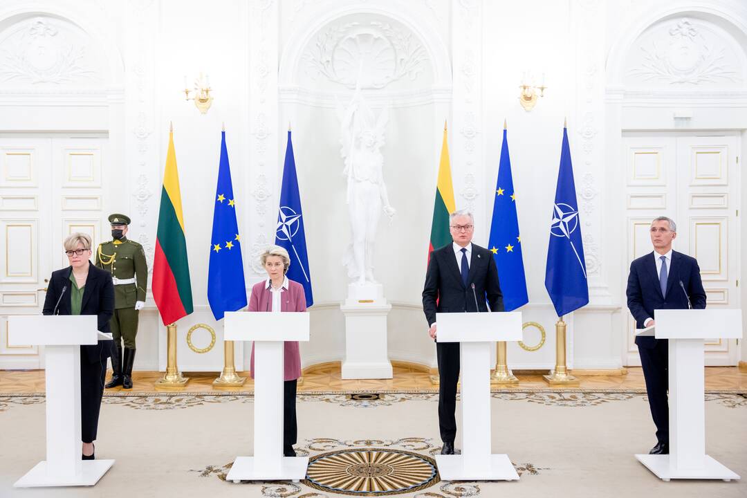 Prezidento ir NATO bei EK vadovų susitikimas Lietuvoje