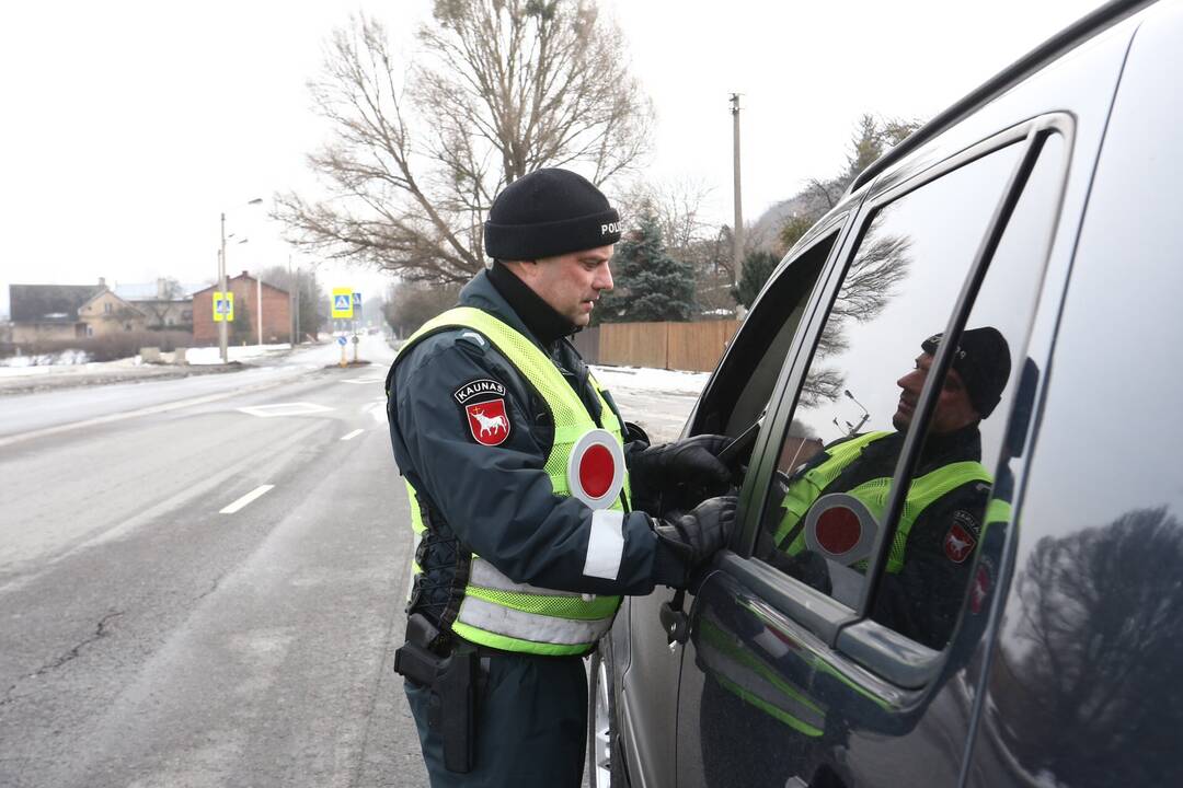 Kauno gatvėse – policininkų reidas