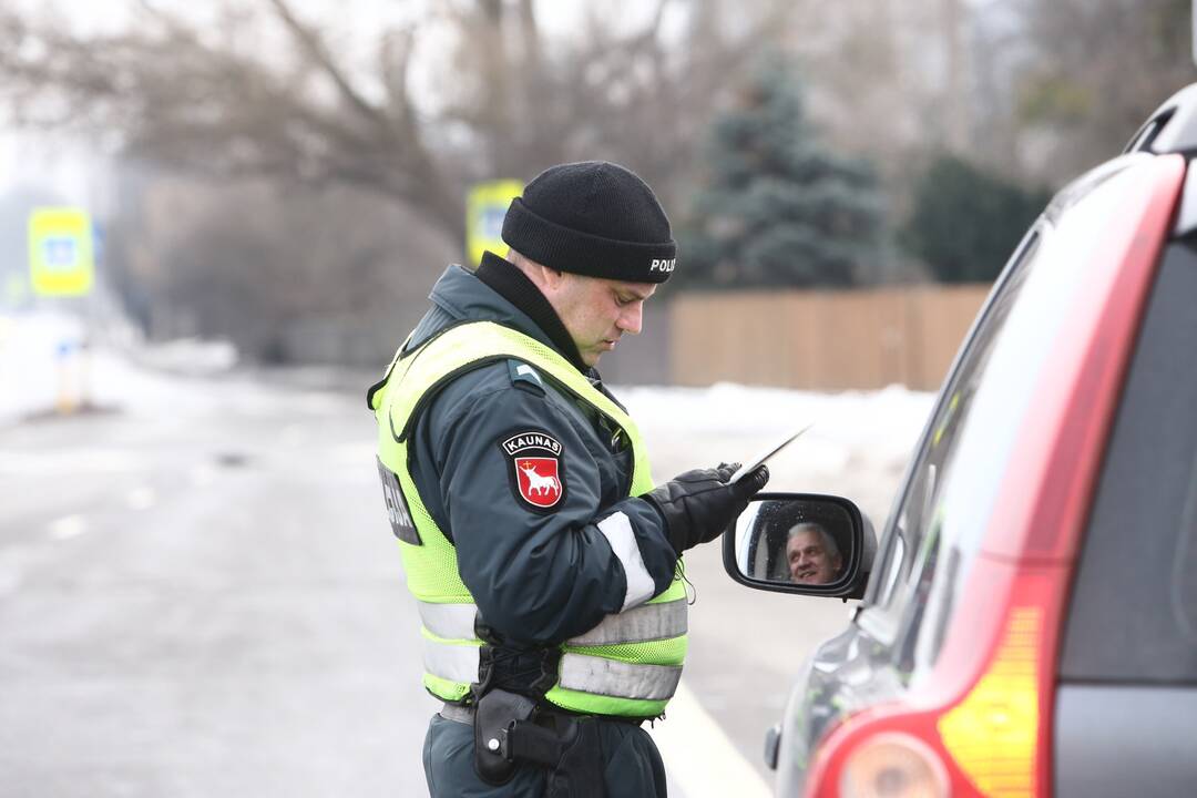Kauno gatvėse – policininkų reidas