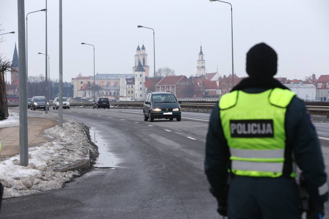 Kauno gatvėse – policininkų reidas