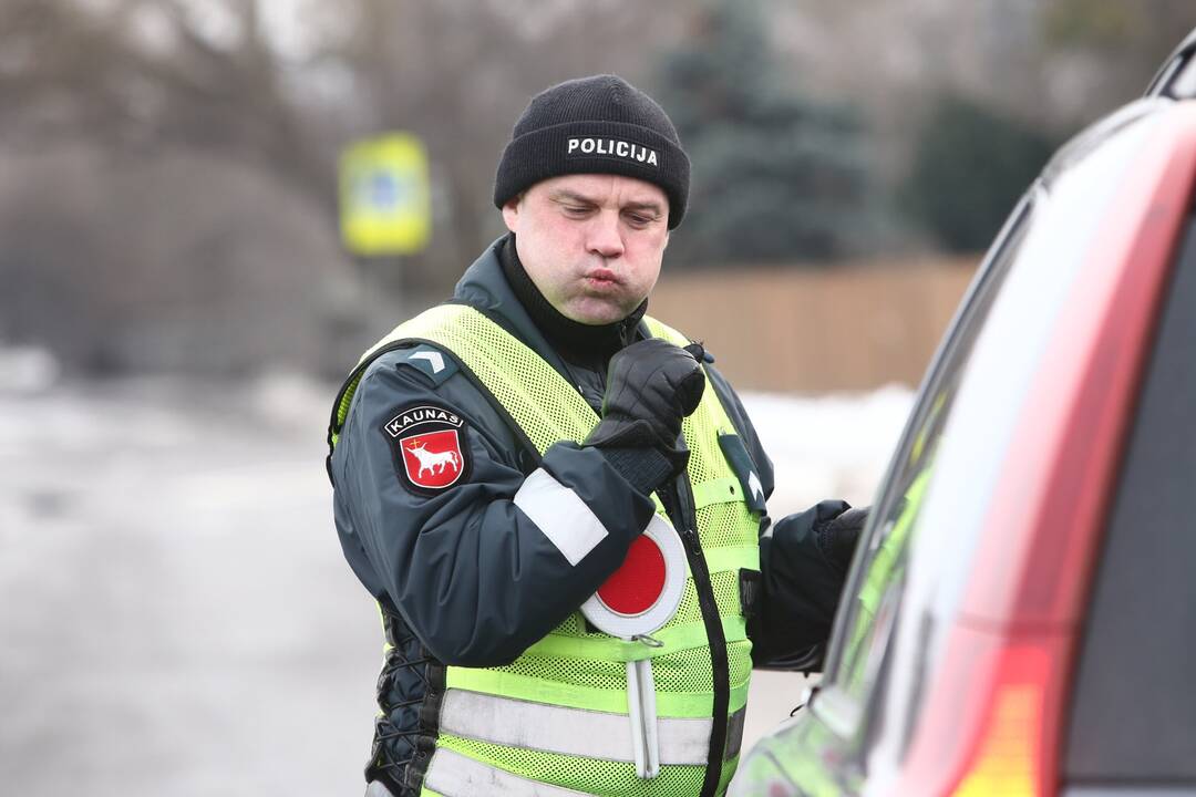 Kauno gatvėse – policininkų reidas