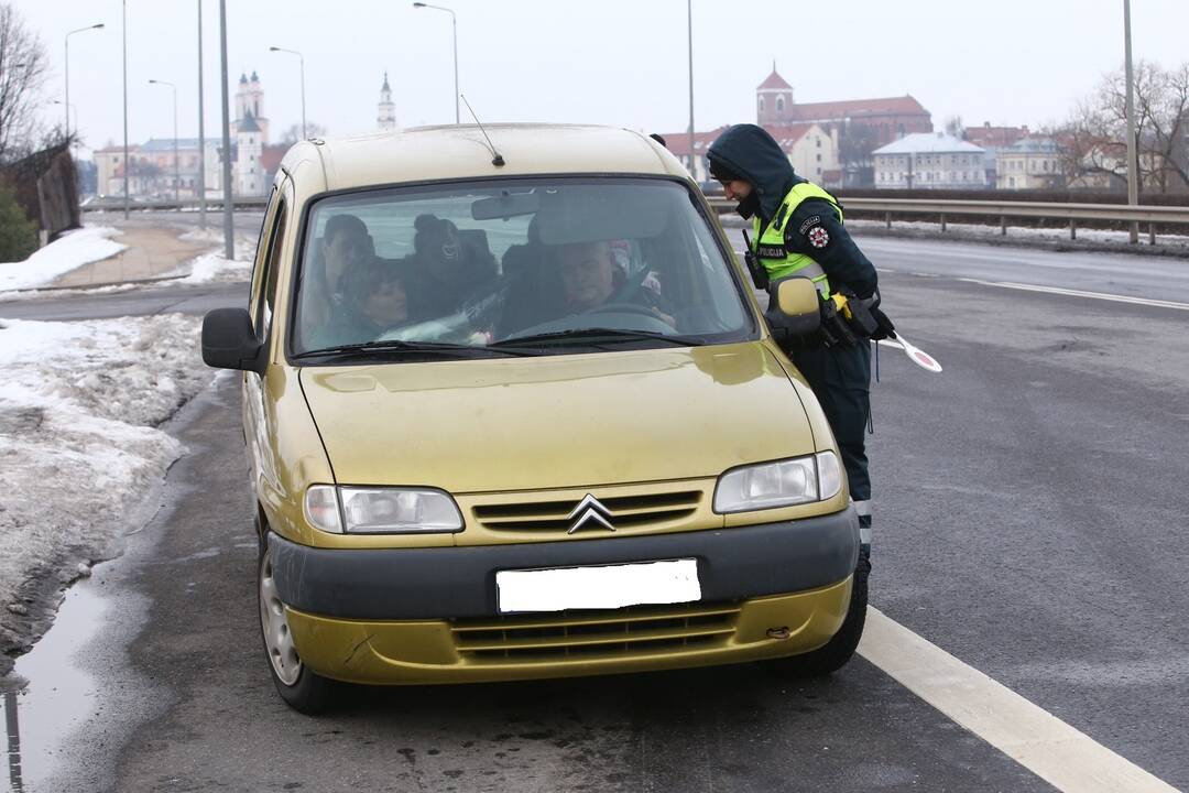 Kauno gatvėse – policininkų reidas