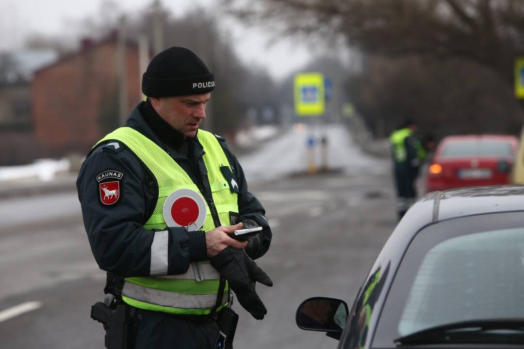 Kauno gatvėse – policininkų reidas