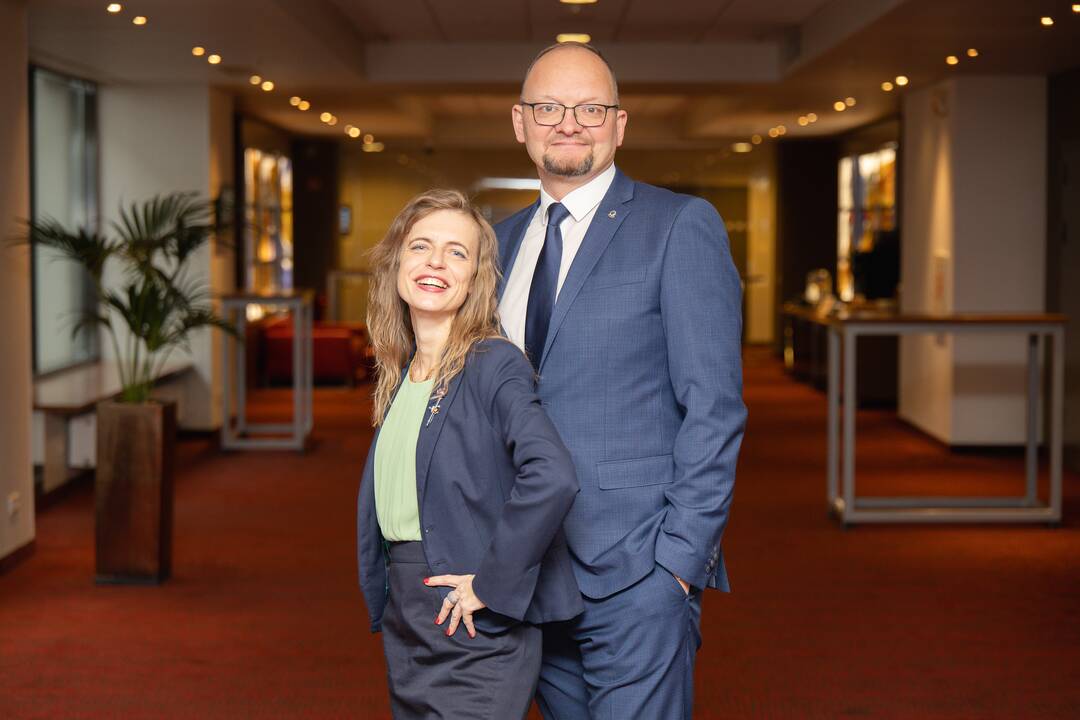 Lyderiai: (iš kairės) R. Krušinskas, T. Povilauskas, Z. Dargevičius ir E. Valatka konferencijoje dalijosi savo įžvalgomis apie verslą, finansus ir ekonomiką.