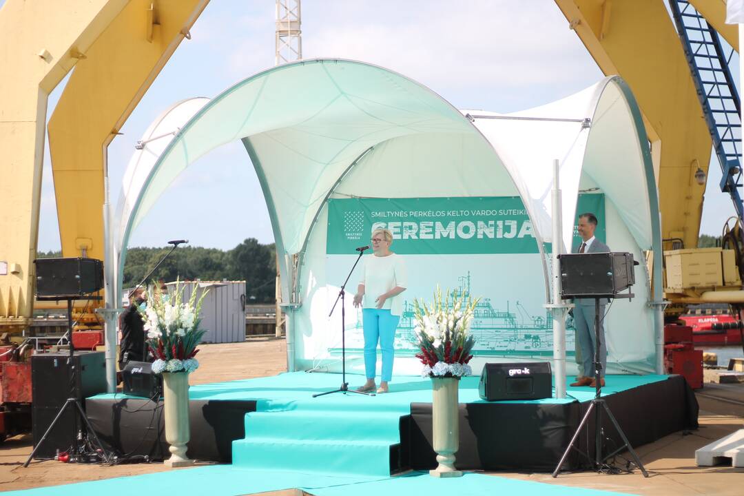 Vardo suteikimo ceremonija keltui „Klaipėda“