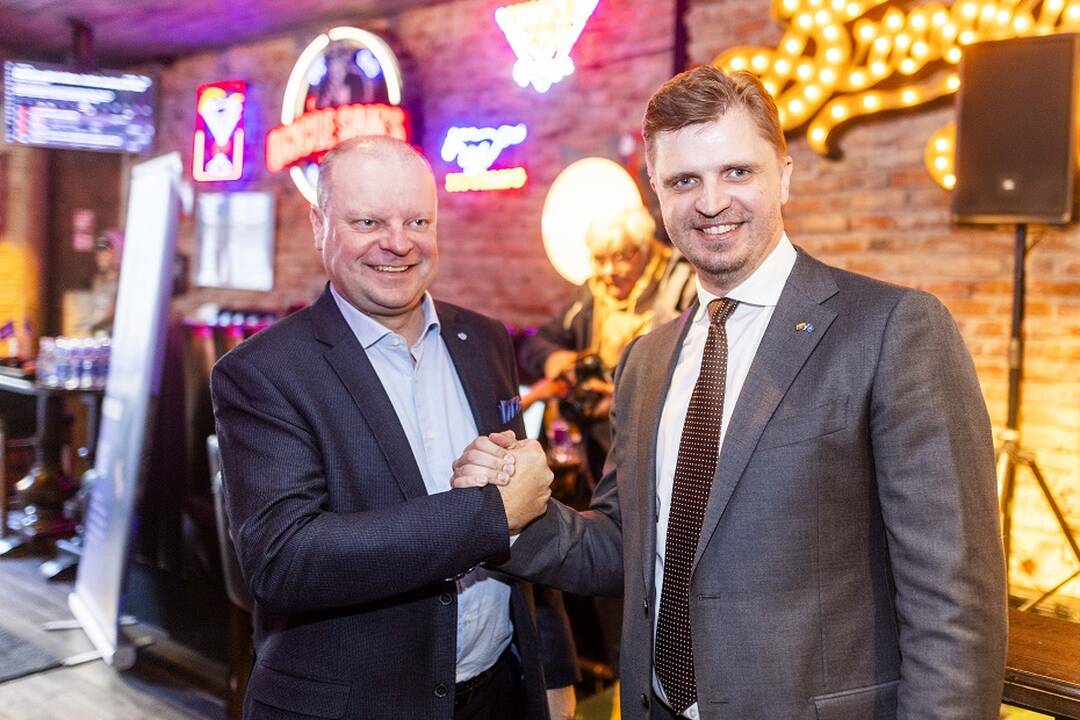 Saulius Skvernelis (kairėje) ir Giedrimas Jeglinskas