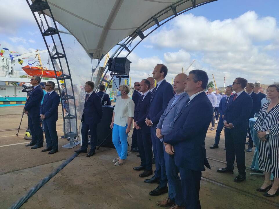 Vardo suteikimo ceremonija keltui „Klaipėda“