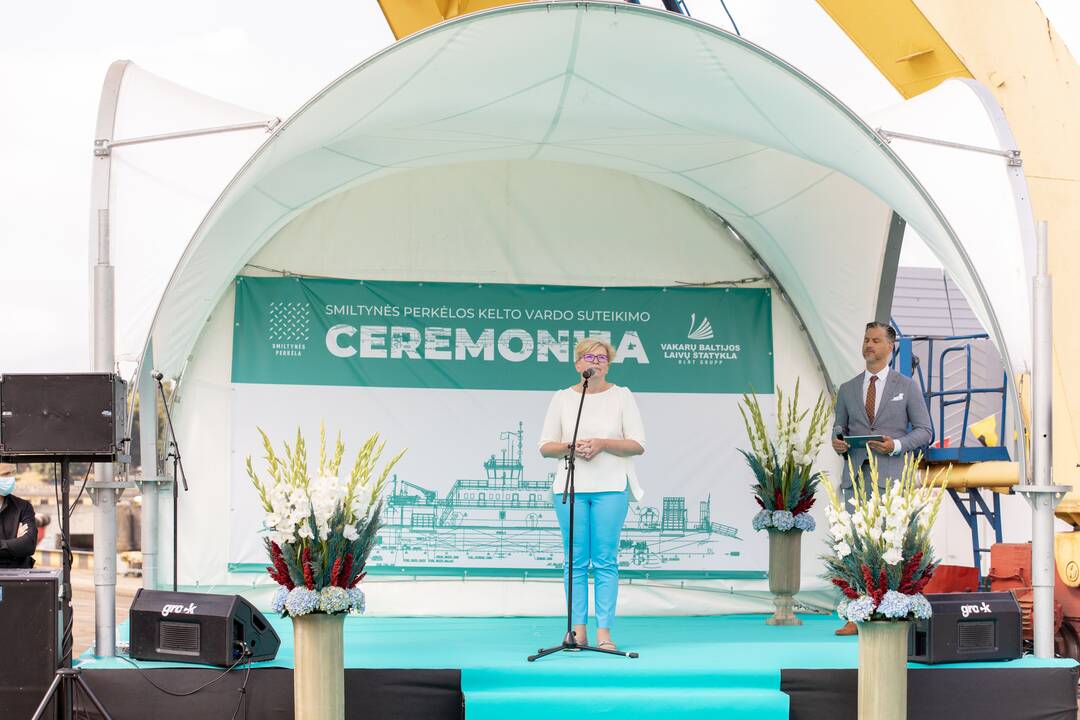 Vardo suteikimo ceremonija keltui „Klaipėda“