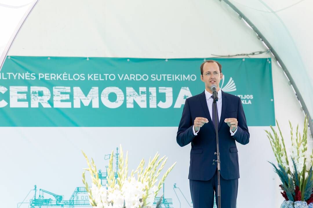 Vardo suteikimo ceremonija keltui „Klaipėda“