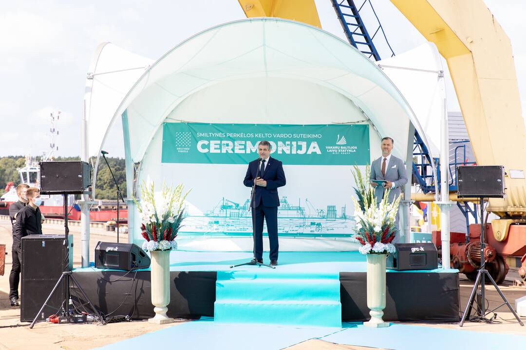 Vardo suteikimo ceremonija keltui „Klaipėda“
