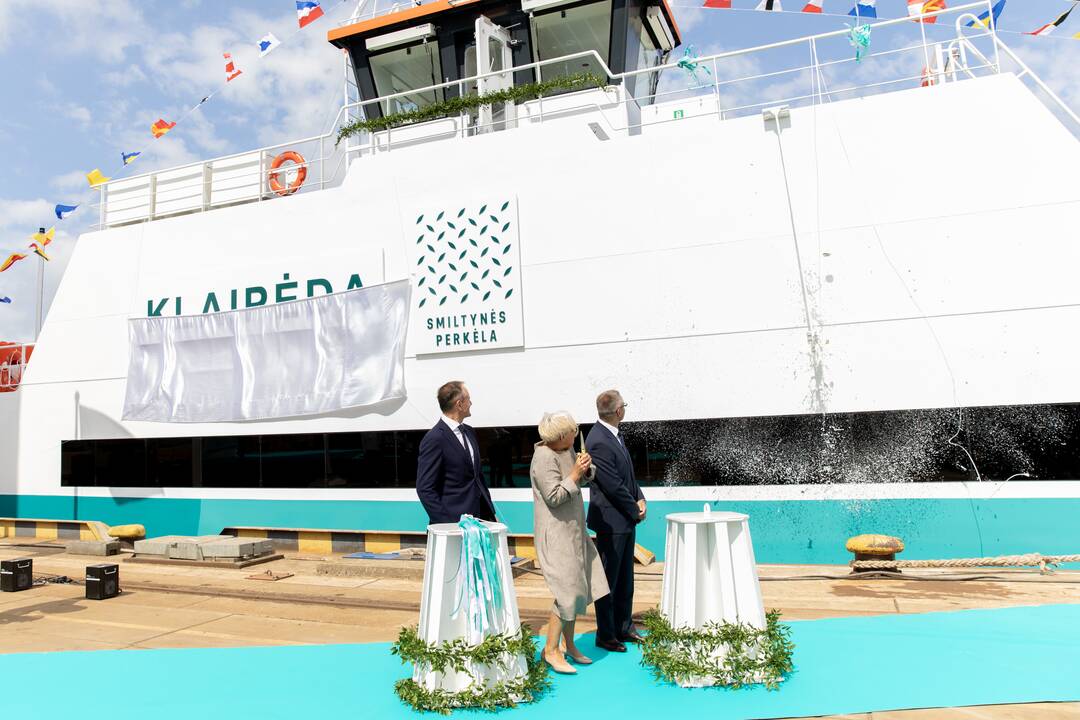 Vardo suteikimo ceremonija keltui „Klaipėda“