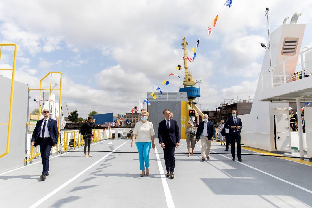 Vardo suteikimo ceremonija keltui „Klaipėda“