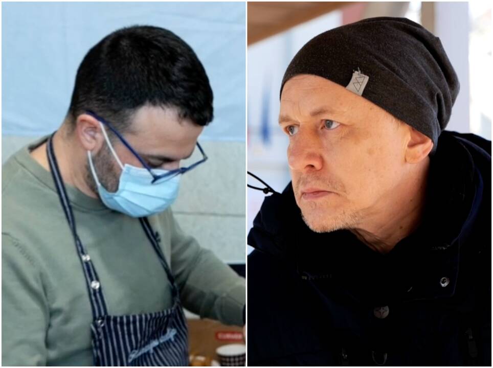 Gian Luca Demarco (kairėje) ir Aleksas Matvejevas