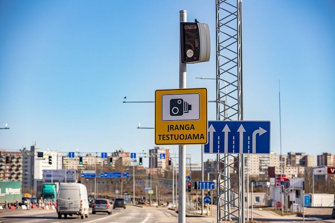 Vilniuje pradeda veikti nauji daugiafunkciai greičio matuokliai