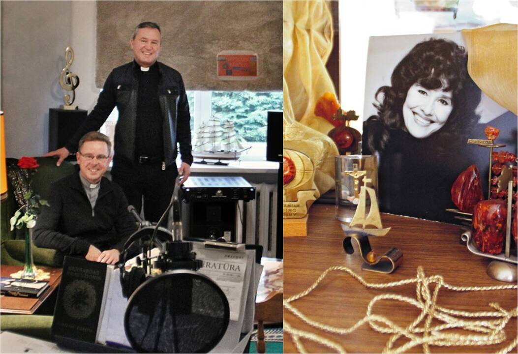 Dedikacija: kunigų K.Timofejavo ir K.Petravičiaus rūpesčiu Vydmantų zakristijoje įrengtas Nelly ir Arvydo Paltinų atminimui skirtas kambarys.