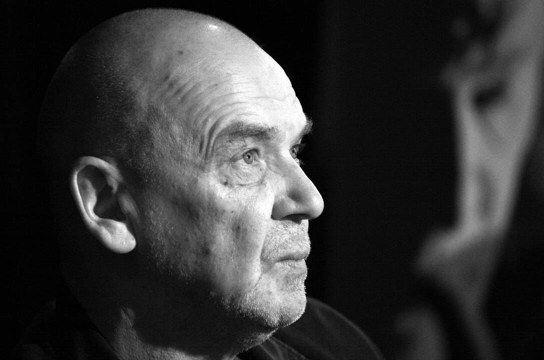 Oskaras Koršunovas (kairėje), Eimuntas Nekrošius, Andrius Mamontovas