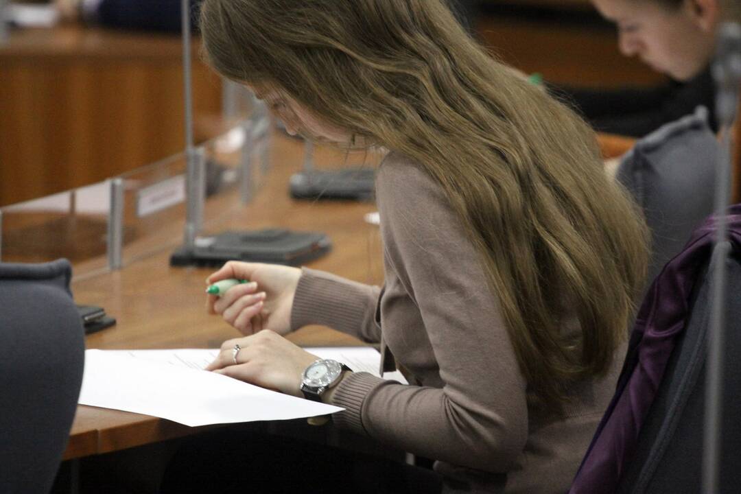 Abiturientai laiko biologijos brandos egzaminą