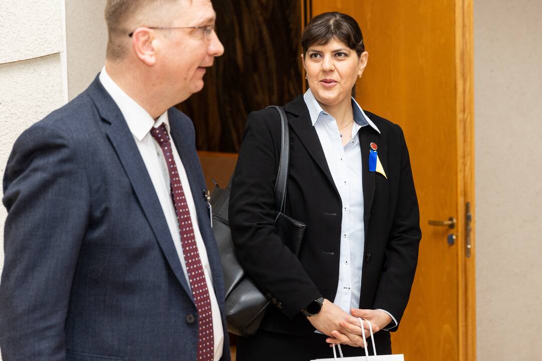 Lietuvoje lankosi Europos vyriausioji prokurorė