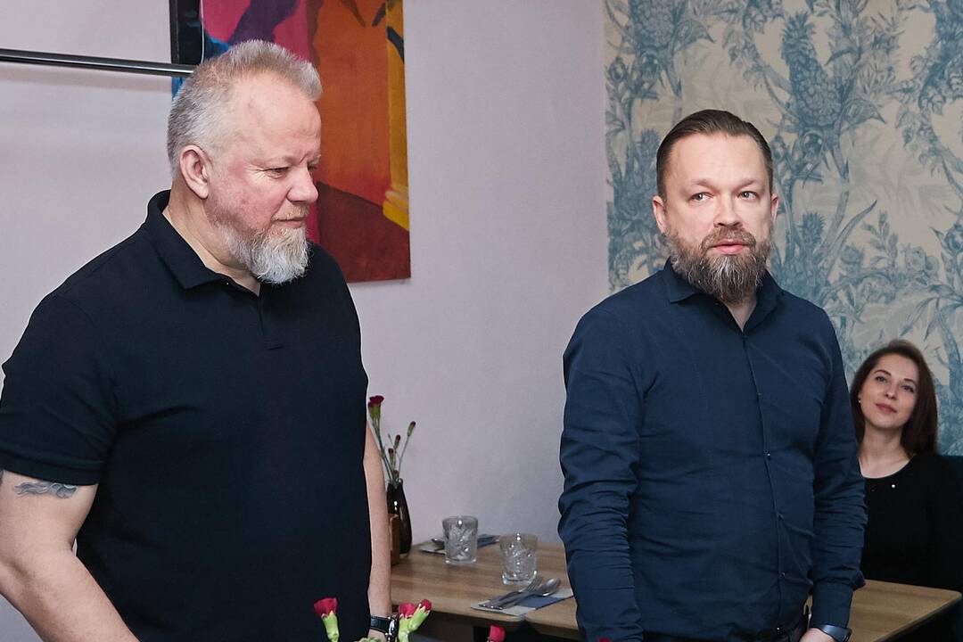 Vytaras Radzevičius(kairėje), Neringa Dambrauskaitė ir Martynas Starkus