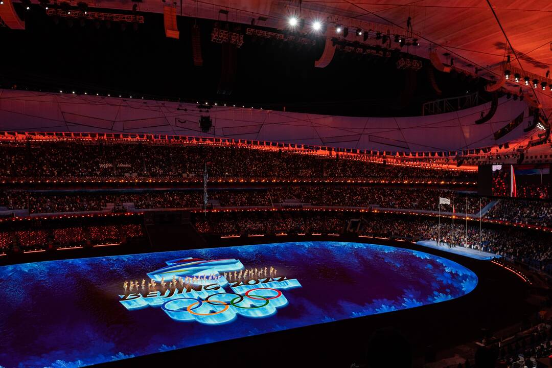 Pekine – žiemos olimpinių žaidynių uždarymo ceremonija
