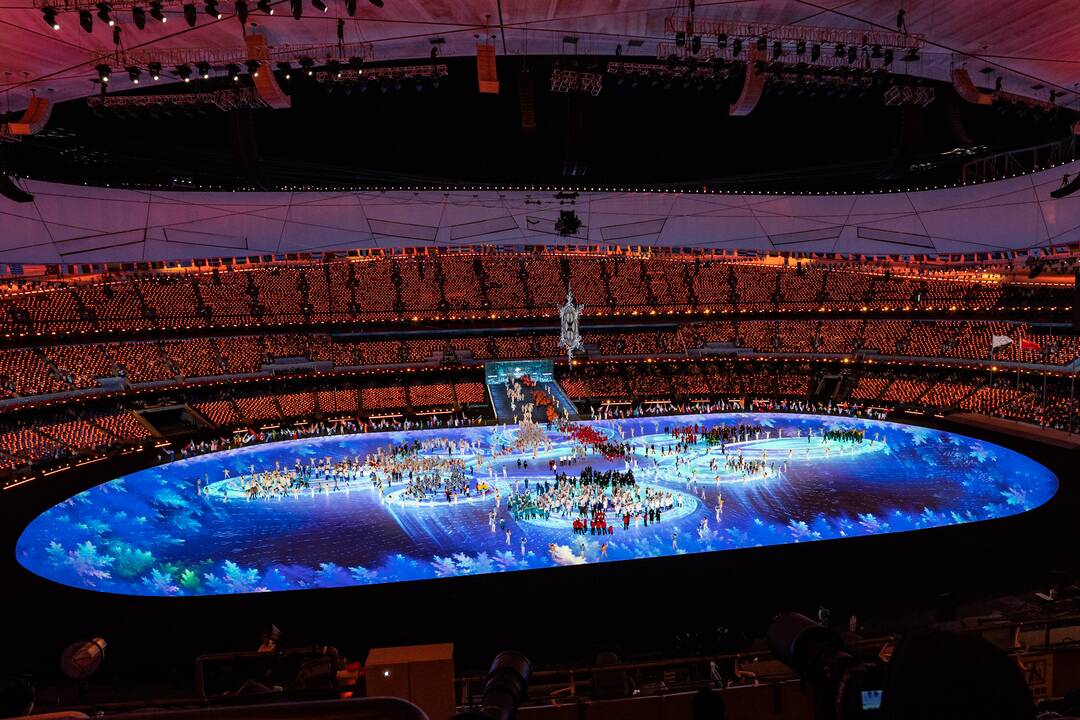 Pekine – žiemos olimpinių žaidynių uždarymo ceremonija