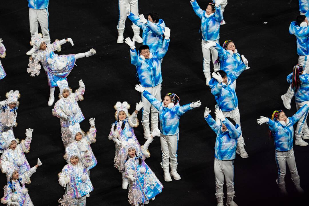 Pekine – žiemos olimpinių žaidynių uždarymo ceremonija