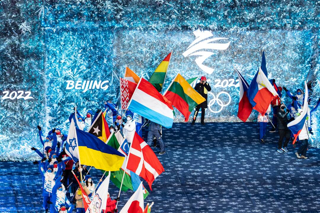 Pekine – žiemos olimpinių žaidynių uždarymo ceremonija
