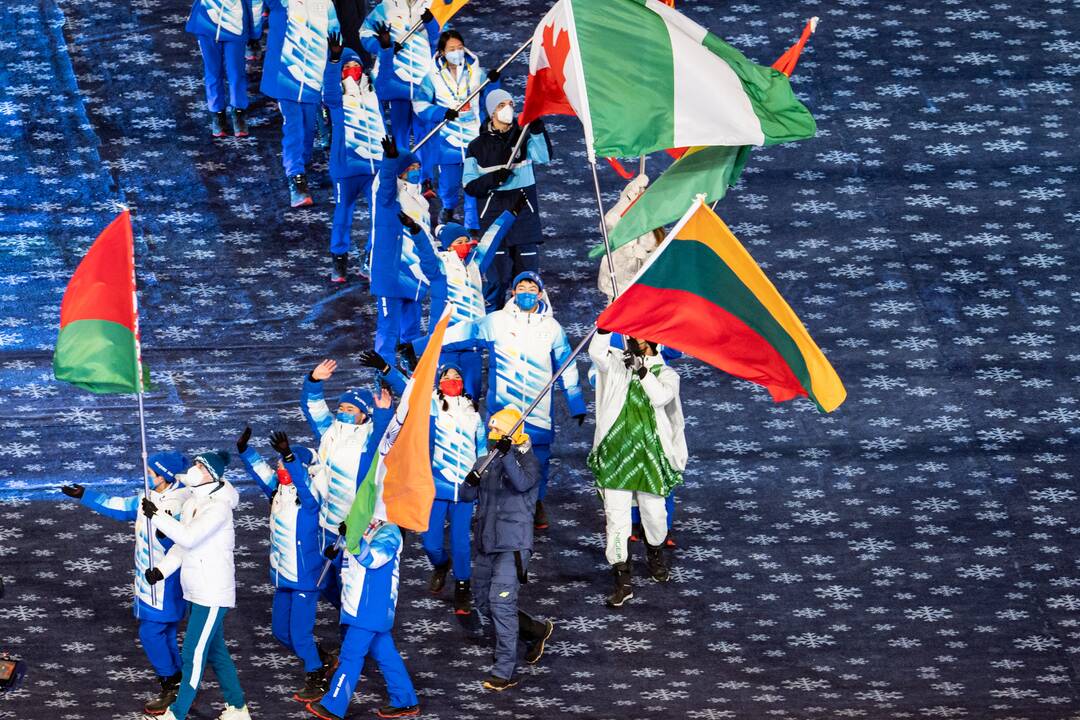 Pekine – žiemos olimpinių žaidynių uždarymo ceremonija