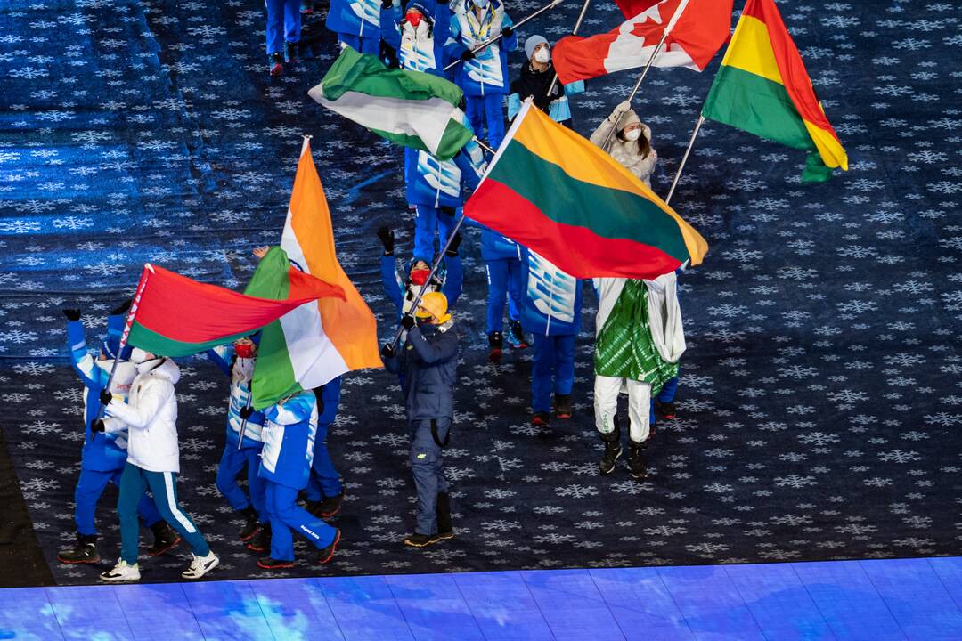 Pekine – žiemos olimpinių žaidynių uždarymo ceremonija