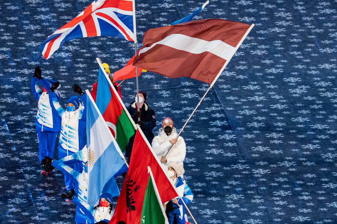 Pekine – žiemos olimpinių žaidynių uždarymo ceremonija