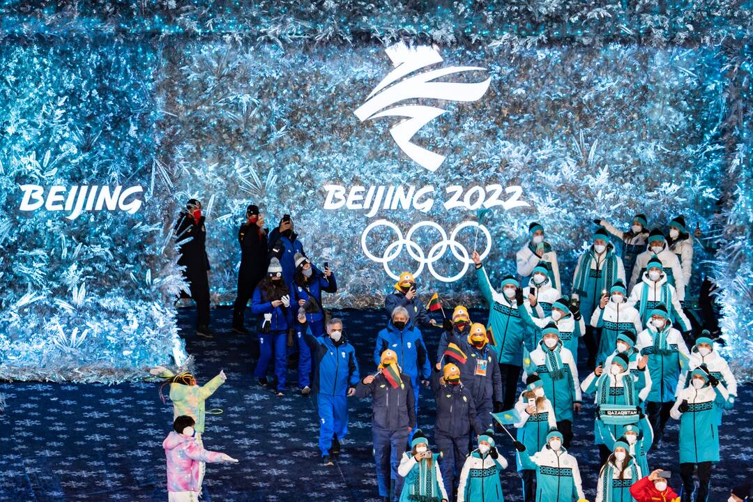 Pekine – žiemos olimpinių žaidynių uždarymo ceremonija