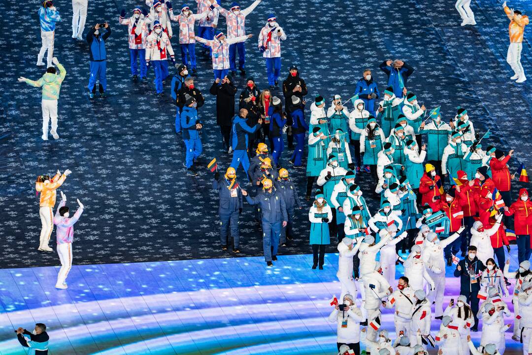 Pekine – žiemos olimpinių žaidynių uždarymo ceremonija